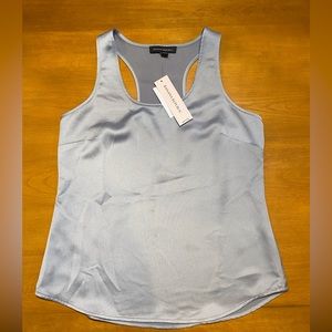 NWT Banana Republic Petites Metallic Silver Tank